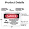 Signmission Rotating Auger Inside This Hopper Danger Sign, Aluminum, 14in W x 10in L, 2PK OS-2PACK-DS-A-1014-L-2437 - alternate 3